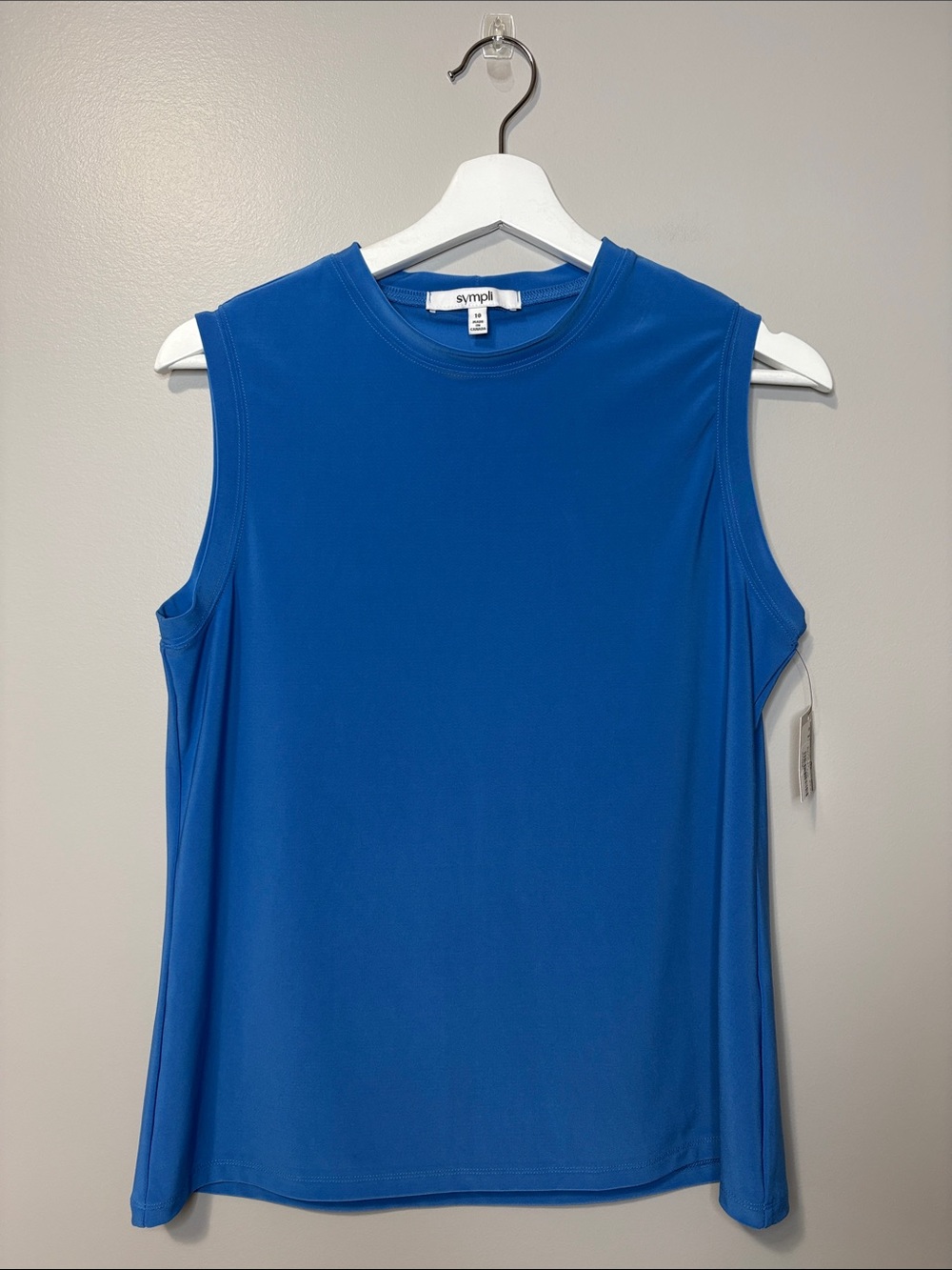 Sympli Crew Neck Slim Jersey Tank Style 21221
